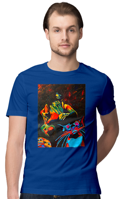 Футболка чоловіча з принтом "Секс коти". Картина, коти, секс. 2070702