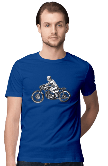 Men`s t-shirt with prints 02 Motorcycle 11. Biker, motto, retro, vintage. 2070702