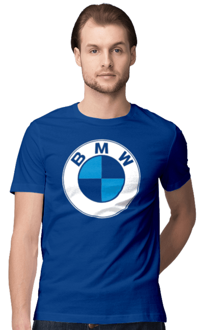 Футболка чоловіча з принтом "Bmw Logo". Бмв, машини. 2070702