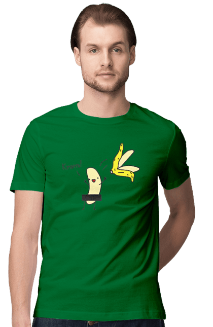 Футболка чоловіча з принтом "Кутить". Банан, гумор, кутить, на вечірку. 2070702