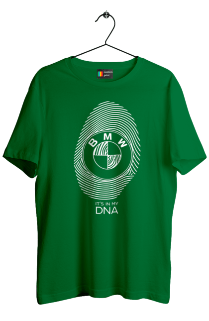 Футболка мужская с принтом БМВ отпечаток. Бмв, машины, отпечаток. 2070702