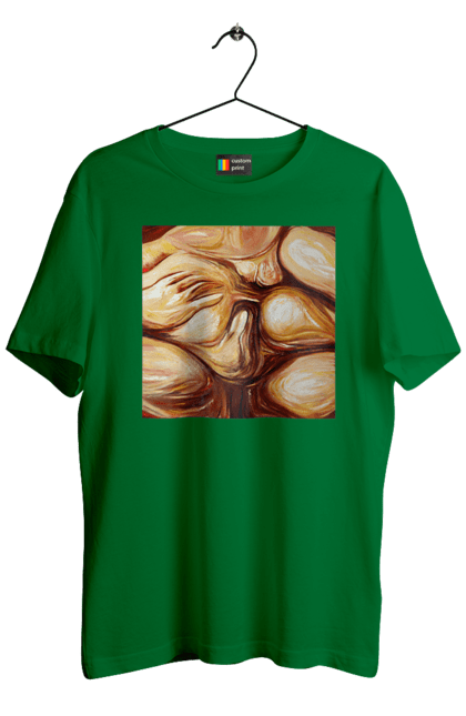 Футболка чоловіча з принтом "Груповий секс". Груповий, картина, секс. 2070702