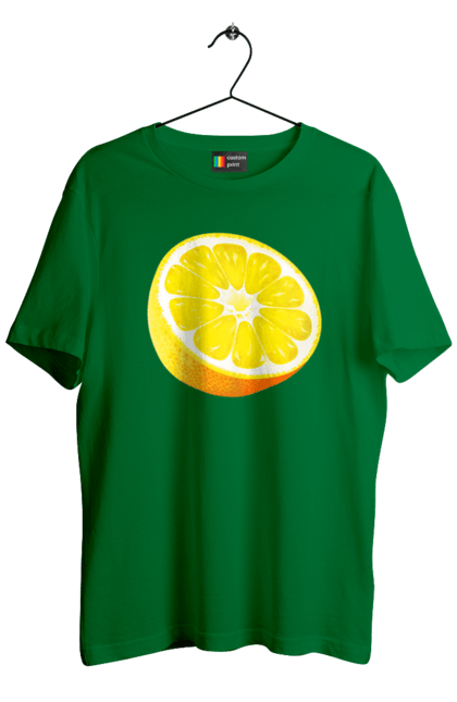 Футболка чоловіча з принтом "Половина лимона". Лимон, літо, свіжість. 2070702