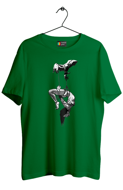 Футболка чоловіча з принтом "Підвішування". Бдсм. 2070702