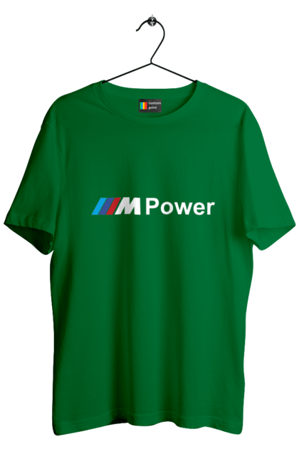 Футболка мужская с принтом Mpower БМВ. Бмв, м серия, машины. 2070702