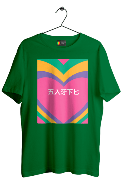 Men`s t-shirt with prints Бле. Hieroglyphs, inscription. 2070702