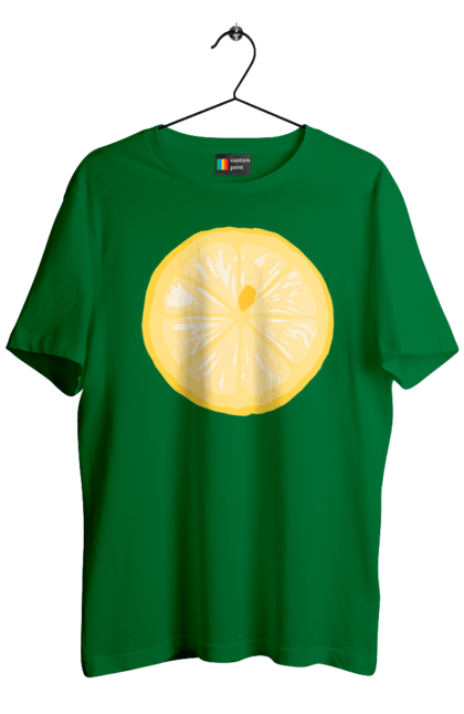 Футболка чоловіча з принтом "Круглий лимон". Лето, лимон. 2070702