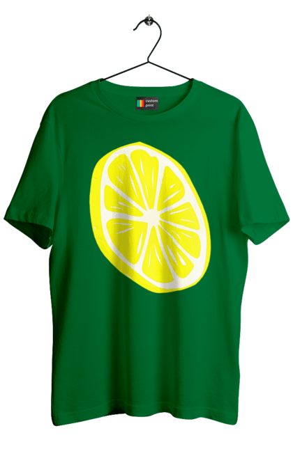 Футболка чоловіча з принтом "Лимон". Великий, лимон, яскравий. 2070702