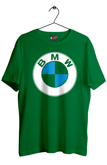Футболка мужская с принтом Bmw Logo. Бмв, машины. 2070702