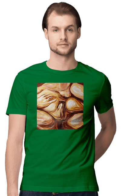 Футболка чоловіча з принтом "Груповий секс". Груповий, картина, секс. 2070702