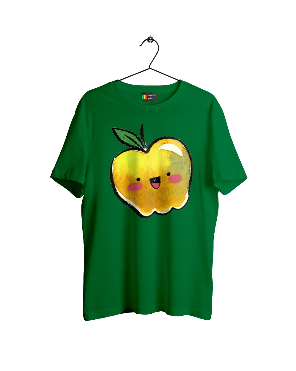 Cute yellow apple
