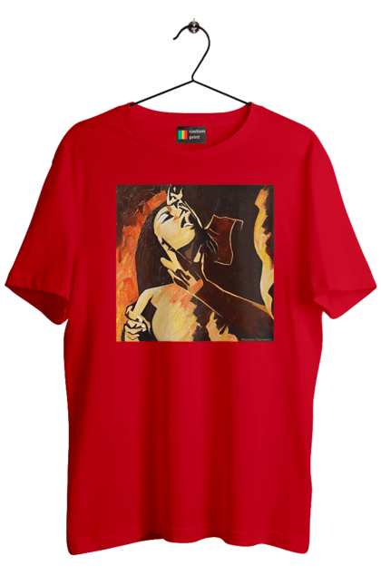 Футболка чоловіча з принтом "Страсна жінка". Жінка, картина, секс. 2070702