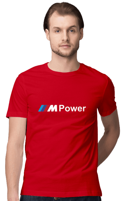 Футболка мужская с принтом Mpower БМВ. Бмв, м серия, машины. 2070702