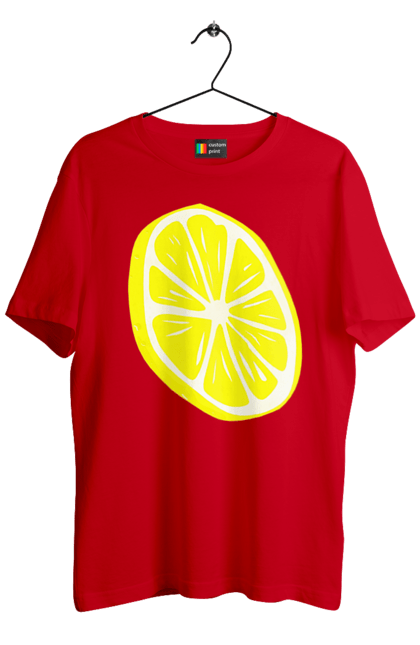 Футболка чоловіча з принтом "Лимон". Великий, лимон, яскравий. 2070702