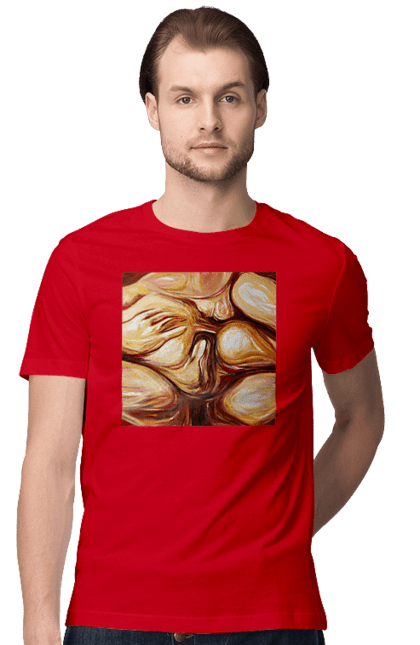 Футболка чоловіча з принтом "Груповий секс". Груповий, картина, секс. 2070702