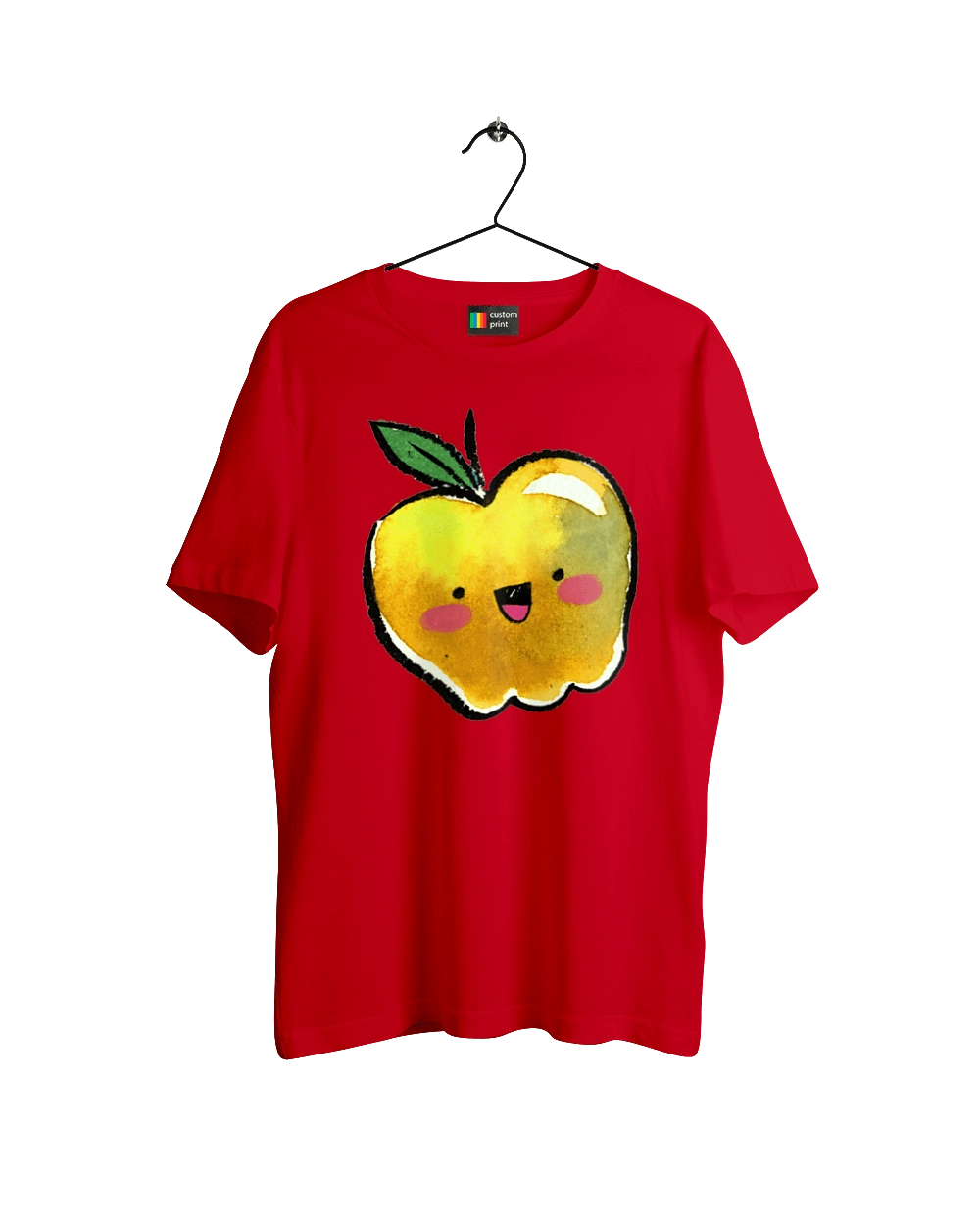 Милое желтое яблоко