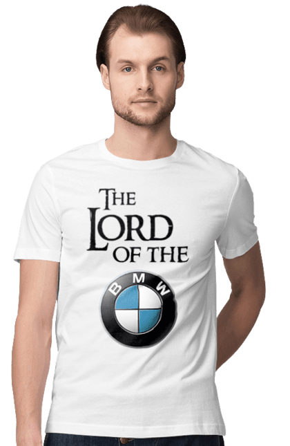 Футболка чоловіча з принтом "The lord of the BMW black". Бмв, гра престолів. 2070702