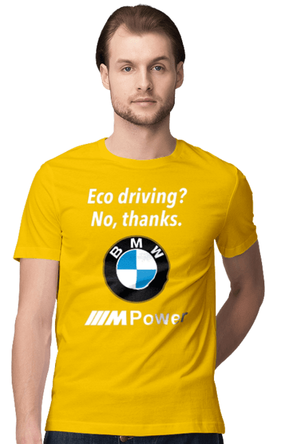 Men`s t-shirt with prints Mpower3 Wh. Bmw, cars, electric truck. 2070702