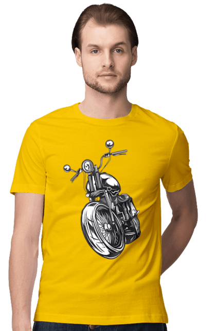 Men`s t-shirt with prints 01 Motorcycle 5. Bike, motto, retro, vintage. 2070702