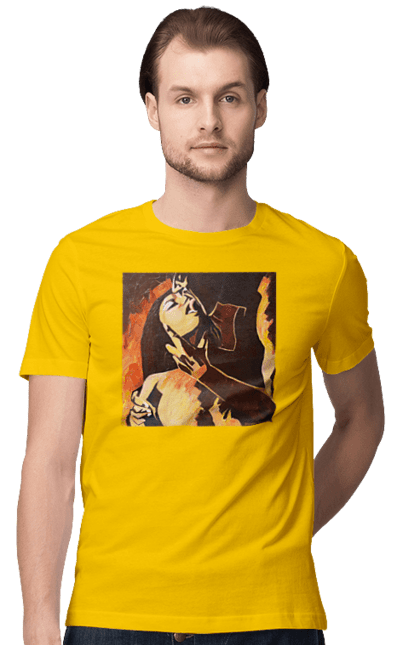 Футболка чоловіча з принтом "Страсна жінка". Жінка, картина, секс. 2070702