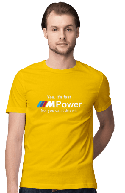 Men`s t-shirt with prints M power white BMW. Bmw, m series. 2070702