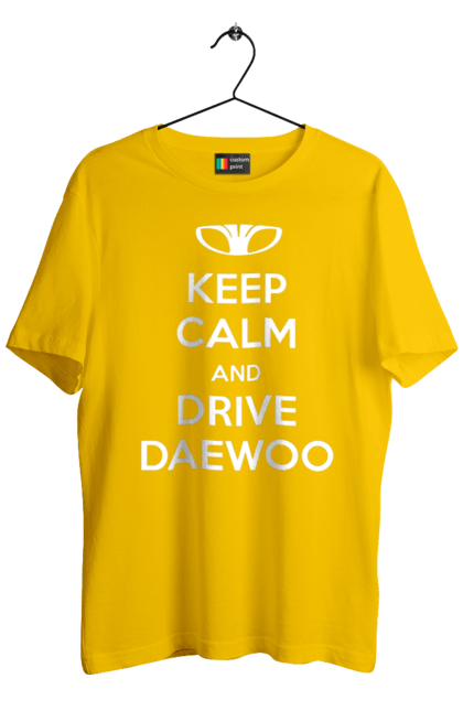 Men`s t-shirt with prints Keep Calm and Drive Daewoo. Daewoo, deo, lanos. 2070702