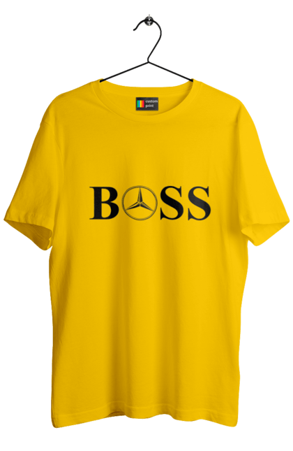 Men`s t-shirt with prints the boss of mercedes. Boss, cars, mercedes. 2070702