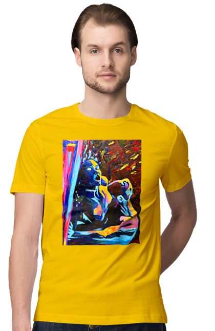 Футболка чоловіча з принтом "Пристрасть". Картина, секс. 2070702