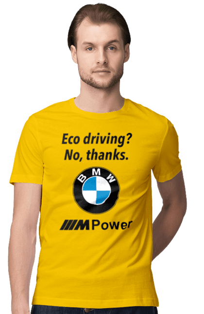 Men`s t-shirt with prints Electric car? no, thanks. BMW. Bmw, electric car, fan, m series. 2070702