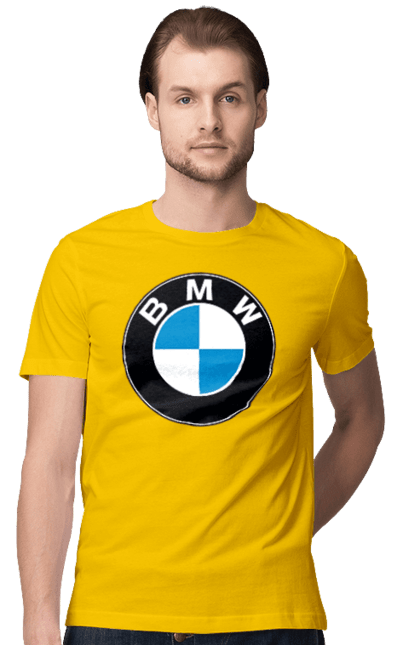 Футболка мужская с принтом Bmw Logo. Бмв, машины. 2070702