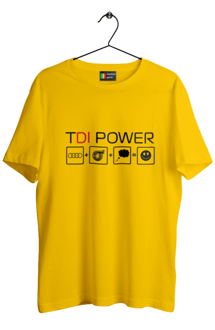 Men`s t-shirt with prints TDI Power Audi. Audi, cars. 2070702