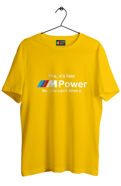 Men`s t-shirt with prints M power white BMW. Bmw, m series. 2070702