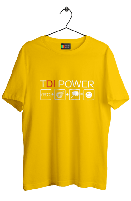 Men`s t-shirt with prints TDI Power Audi. Audi, cars. 2070702