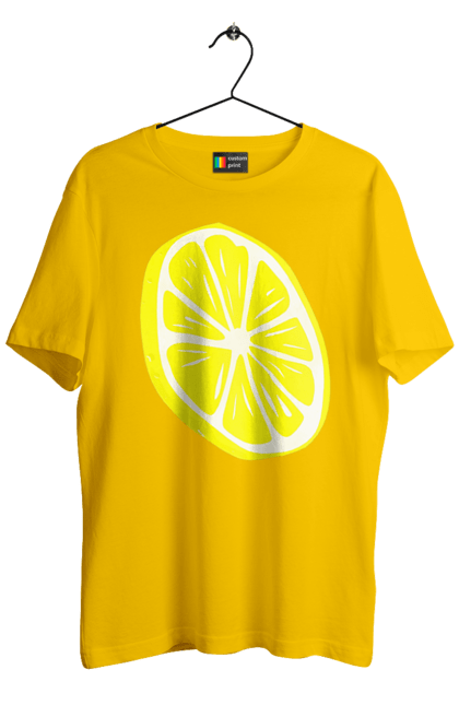Футболка чоловіча з принтом "Лимон". Великий, лимон, яскравий. 2070702