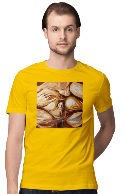 Футболка чоловіча з принтом "Груповий секс". Груповий, картина, секс. 2070702