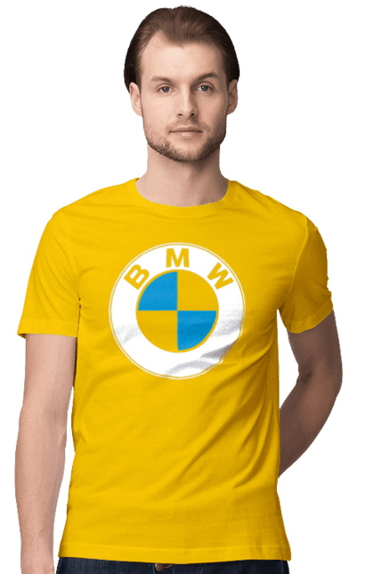 Футболка мужская с принтом Bmw Logo. Бмв, машины. 2070702