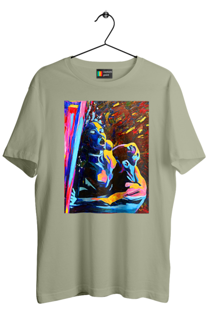 Футболка чоловіча з принтом "Пристрасть". Картина, секс. 2070702