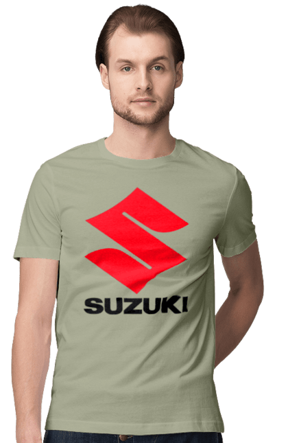 Футболка чоловіча з принтом "Suzuki". Авто, логотип, машина, сузукі. 2070702