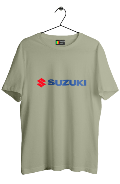 Men`s t-shirt with prints Suzuki 3 Redblue. Auto, logo, suzuki. 2070702