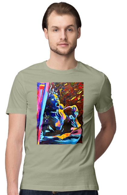 Футболка чоловіча з принтом "Пристрасть". Картина, секс. 2070702