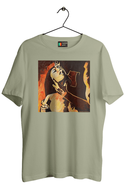 Футболка чоловіча з принтом "Страсна жінка". Жінка, картина, секс. 2070702