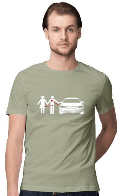 Men`s t-shirt with prints BMW's relationship. Bmw, cars, humor. 2070702