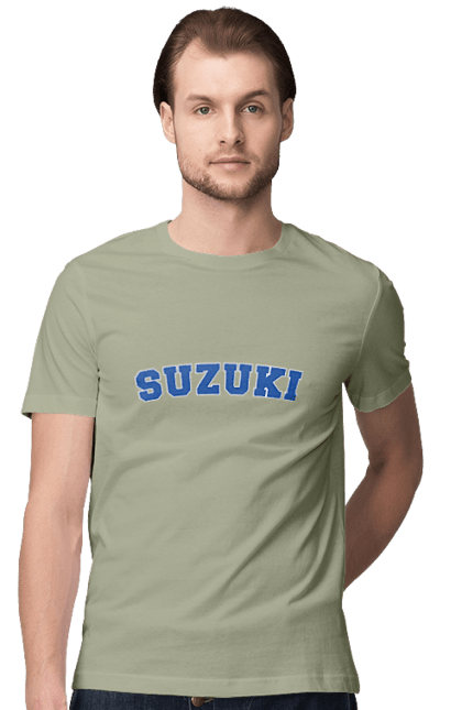 Men`s t-shirt with prints Suzuki 2. Auto, machine, suzuki. 2070702