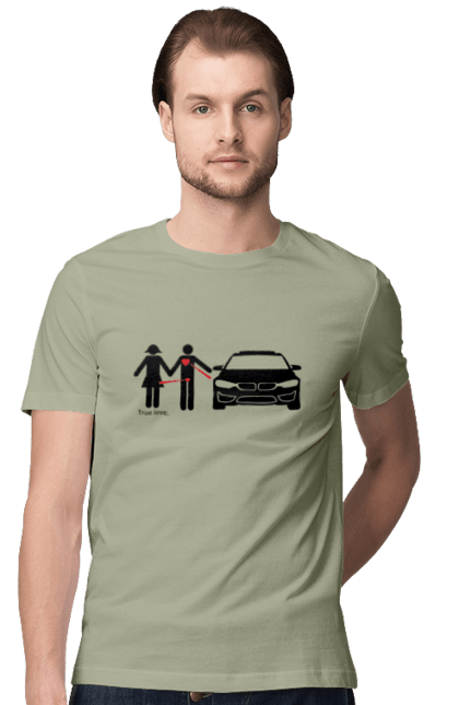 Men`s t-shirt with prints BMW's relationship. Bmw, cars, humor. 2070702