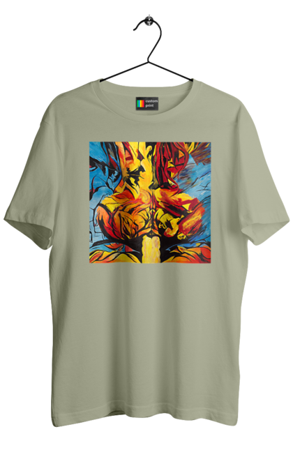 Men`s t-shirt with prints Behind it's sex. Behind, picture, sex. 2070702