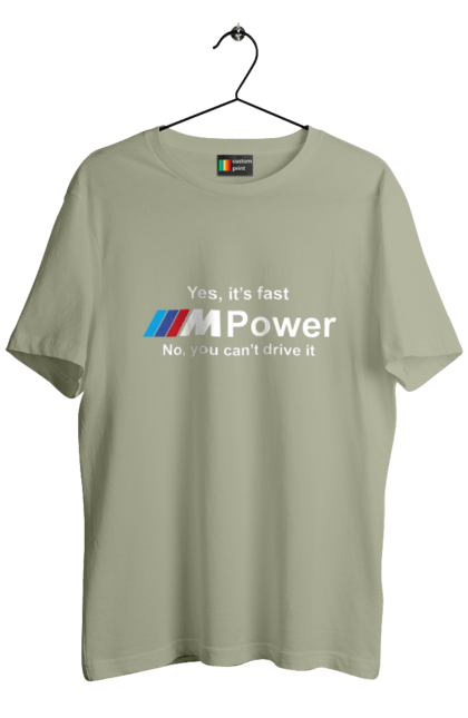 Men`s t-shirt with prints M power white BMW. Bmw, m series. 2070702