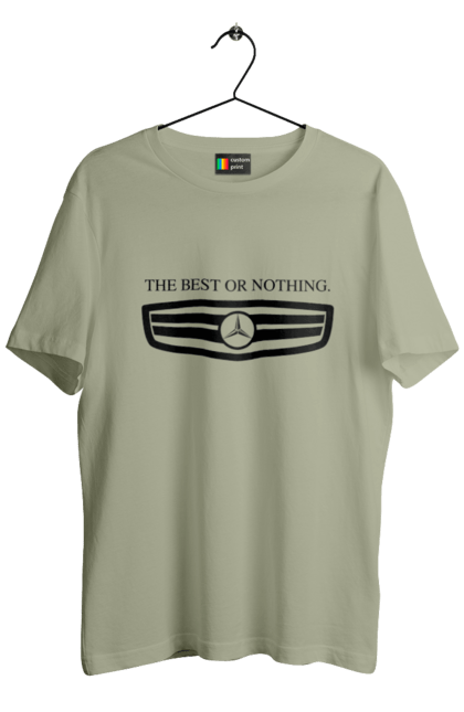Men`s t-shirt with prints The best or nothing. Cars, mercedes. 2070702