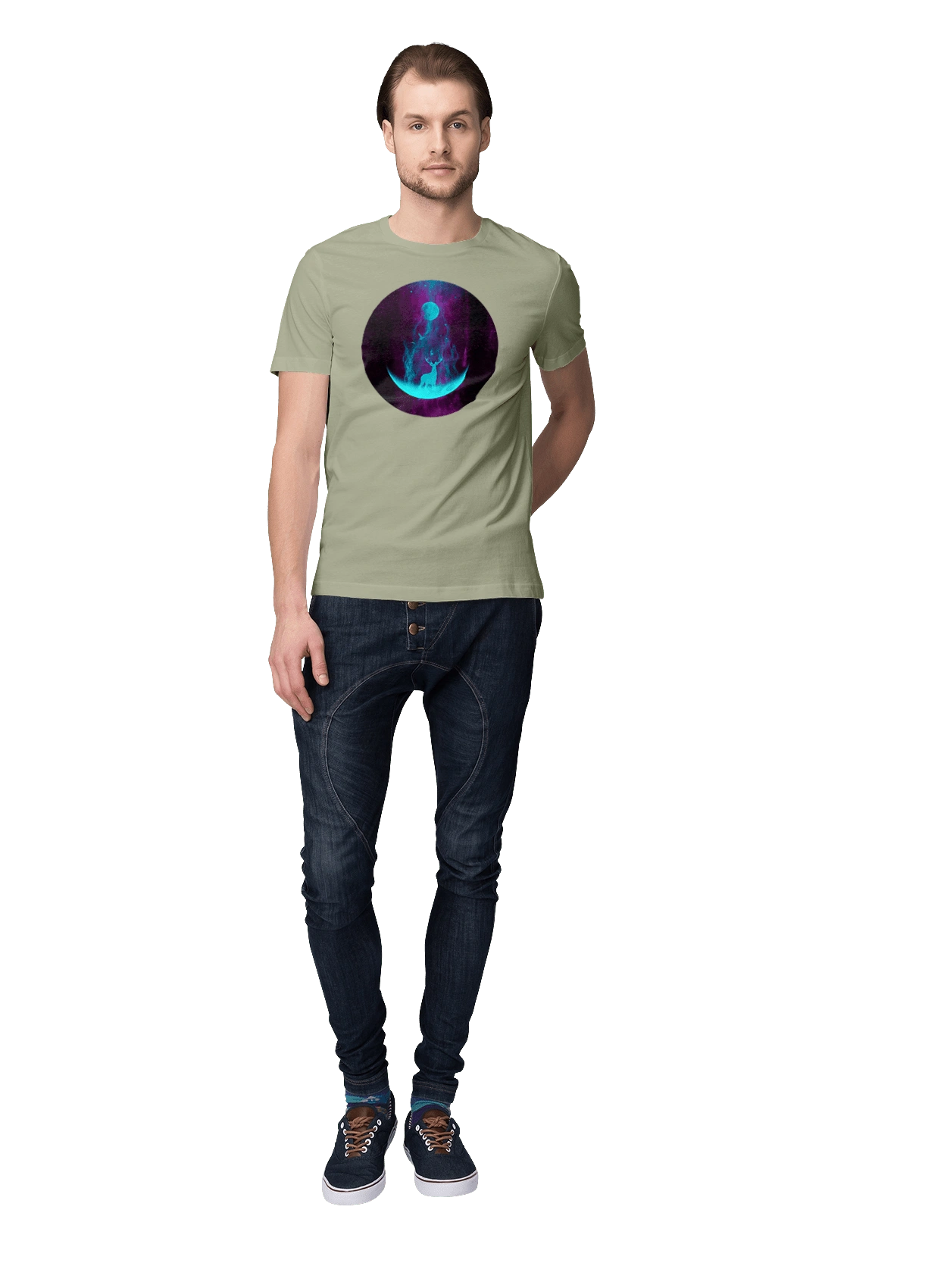 Олень Силует