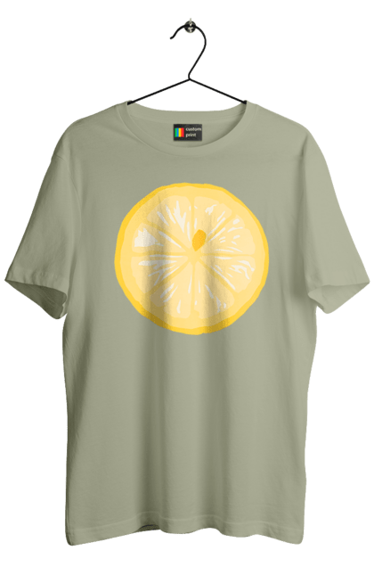 Футболка чоловіча з принтом "Круглий лимон". Лето, лимон. 2070702