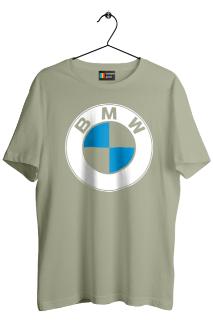 Футболка мужская с принтом Bmw Logo. Бмв, машины. 2070702